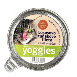 Yoggies mistička pro kočky s lososem, tuňákem a želé omáčkou