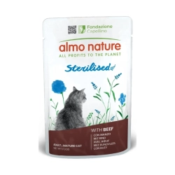 Almo Nature granule s hovězím Holistic Sterilised