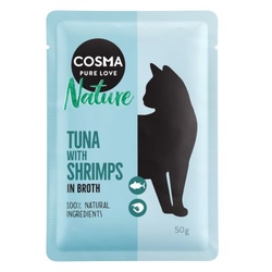 Cosma Pure Love Nature Tuňák s krevetami ve vývaru