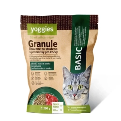 Yoggies cat basic lisované granule